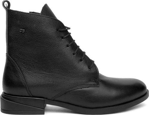 Elit Srk27491-1 Kadın Hakiki Deri Düz Bot Siyah