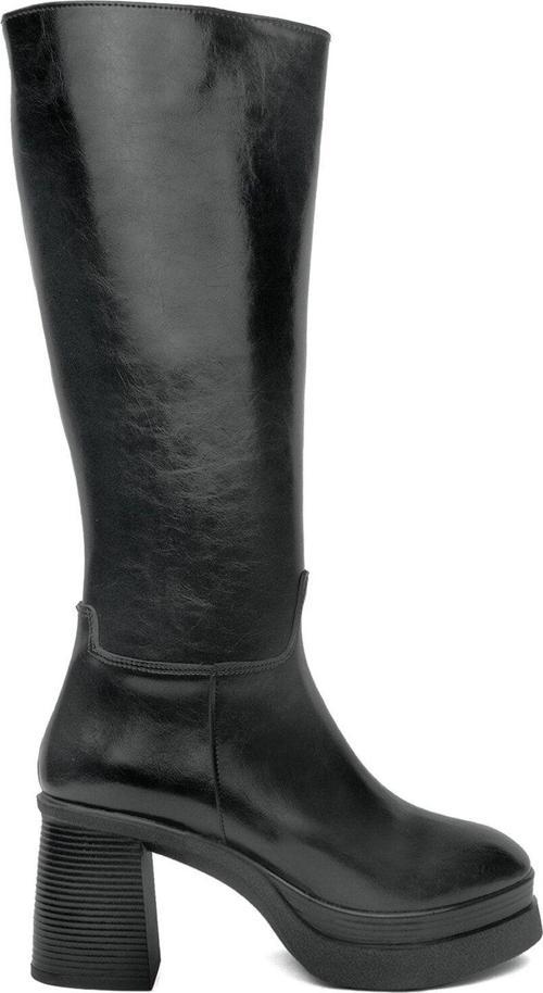 Fuar Hkn24K.256-1506.01R Kadın Topuklu Çizme Siyah