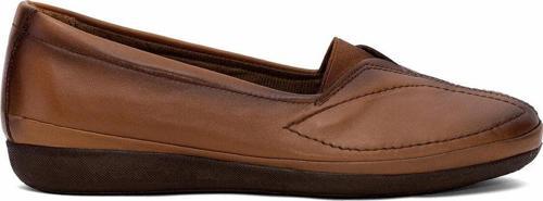 Elit Erlscv103 Kadın Hakiki Deri Ortopedik Casual Ayakkabı Taba