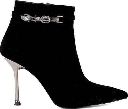 Pm543 K1010 Kadın Klasik Topuklu Bot Siyah