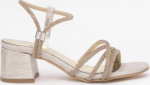 Elit Mst780L Kadın Klasik Topuklu Ayakkabı Altın