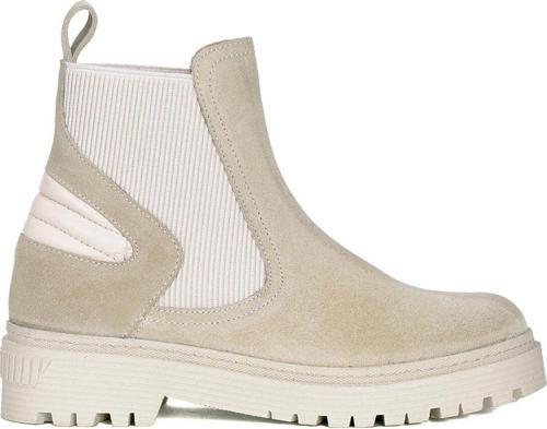 Elit Vvs24118S Kadın Süet Hakiki Deri Chelsea Bot Kum Rengi