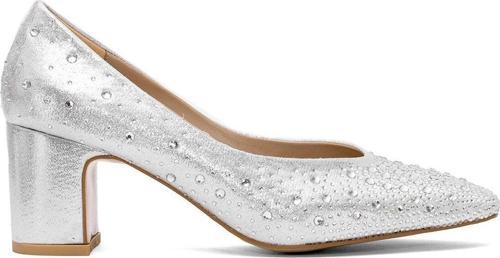 Elit Pm207 K6250T Kadın Klasik Topuklu Ayakkabı Gümüş