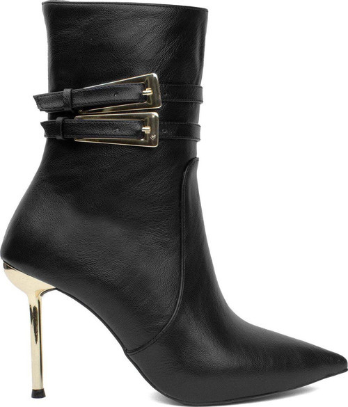 Pm170 K3020 Kadın Klasik Topuklu Bot Siyah