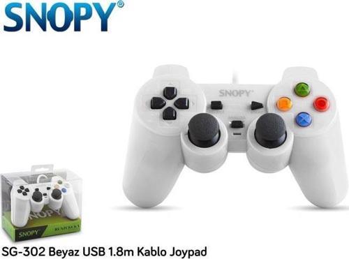 SG-302 Beyaz USB 1.8m Kablo Joypad