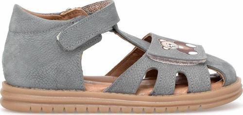 Elit Aik-1928 Bebe Erkek Çocuk Düz Sandalet Gri