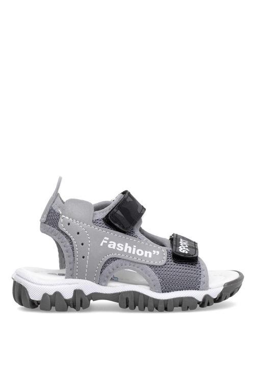 Elit Şa-B-022-25Y Bebe Erkek Çocuk Düz Sandalet Gri