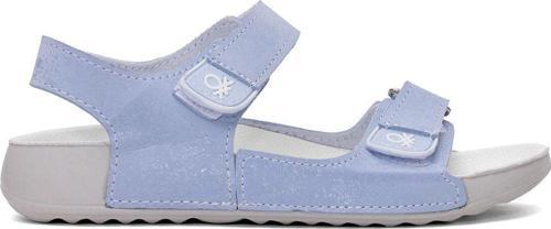 Bn-1419 Filet Erkek Çocuk Düz Sandalet Mavi