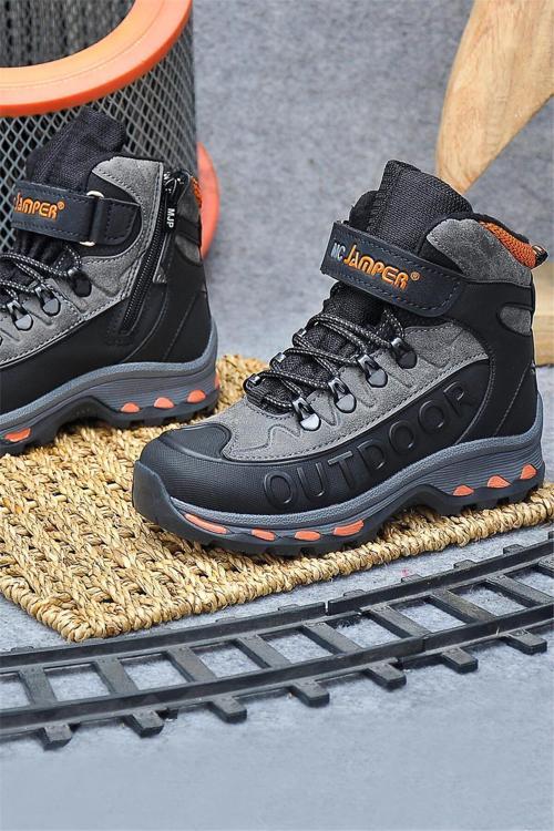 2115 Filet Erkek Çocuk Outdoor Bot Siyah - Füme