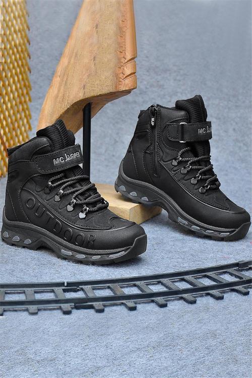 2115 Filet Erkek Çocuk Outdoor Bot Siyah