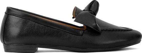 Elit Brk108C Kadın Hakiki Deri Babet Siyah