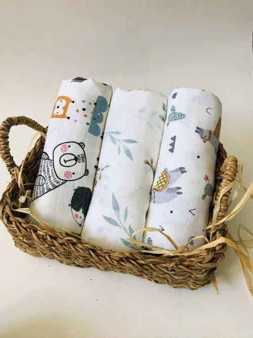 2 Adet  Çok Amaçlı Müslin Örtü