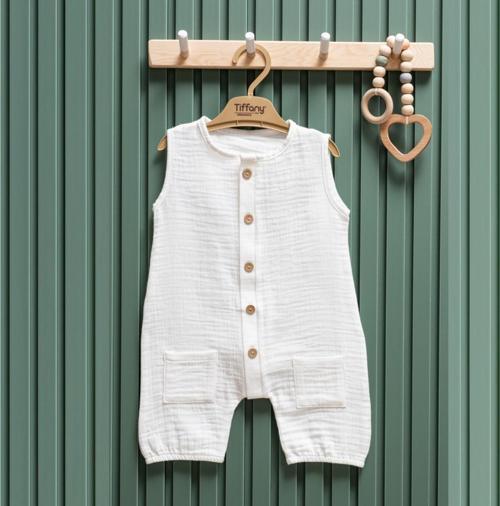 Müslin Theme Kısa Atlet Tulum 26023