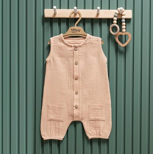 Müslin Theme Kısa Atlet Tulum 26023