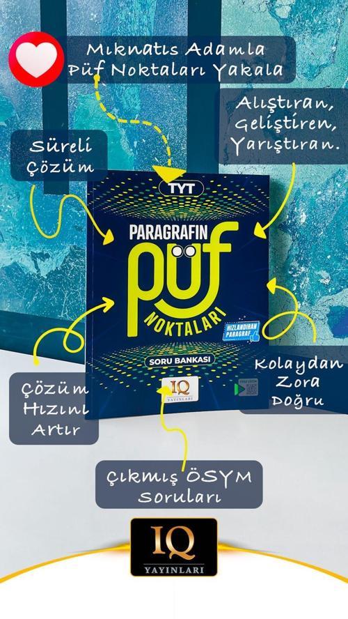 Paraf IQ Yayınları - TYT Paragrafın Püf Noktaları Soru Bankası