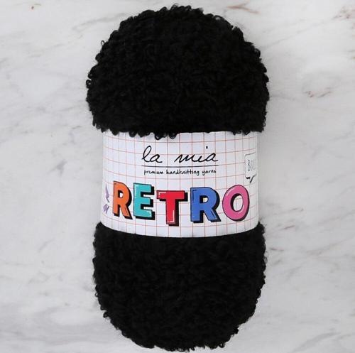 La Mia RETRO Siyah El Örgü İpi - LM6500