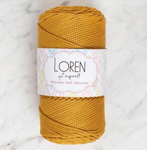 Polyester Soft Macrame Hardal El Örgü İpi - LM061 - 34449