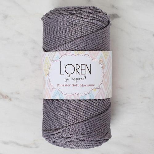  Polyester Soft Macrame Gri El Örgü İpi - LM050 - 34448