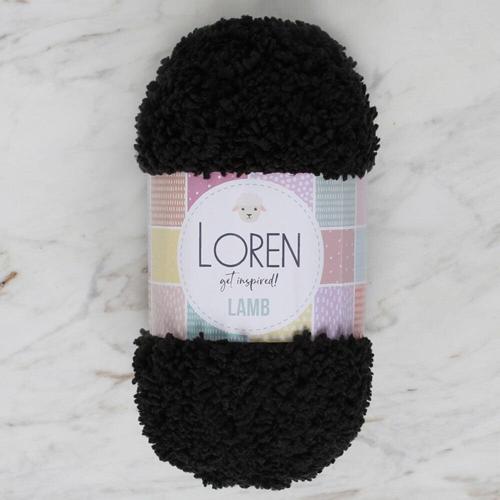  Lamb Siyah El Örgü İpi - R004 - 34423
