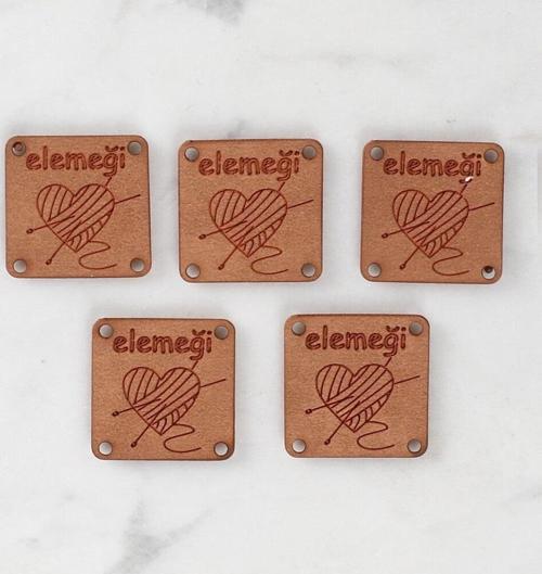  Crafts Elemeği Deri Arma 5 Adet - 1571