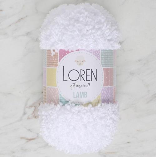  Lamb Beyaz El Örgü İpi - R001 - 34418