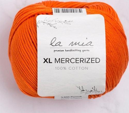 La Mia XL Mercerized Turuncu El Örgü İpi - 194 - 33772