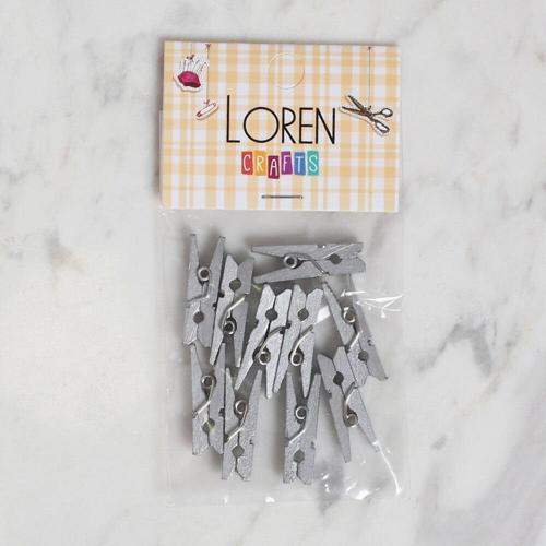  CRAFTS 10 LU GÜMÜŞ RENK MİNİ MANDAL