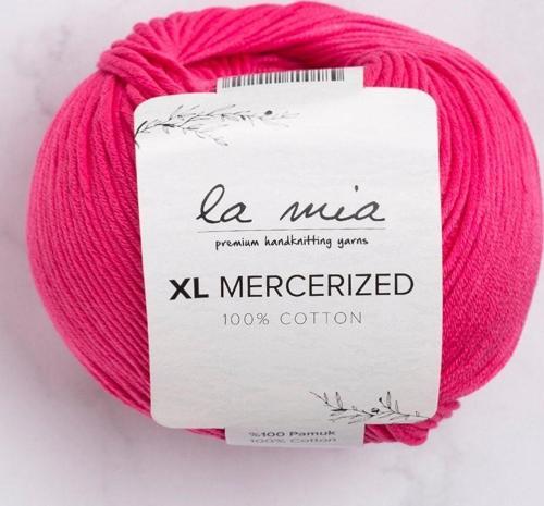 La Mia XL Mercerized Fuşya El Örgü İpi - 35 - 33763