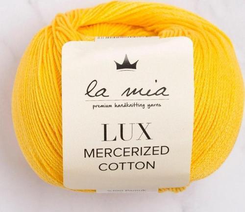 La Mia Lux Mercerized Cotton Koyu Sarısı El Örgü İpi - 181 - 33754