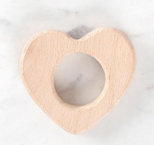 Crafts Kalp Figürlü Organik Ahşap Diş Kaşıyı