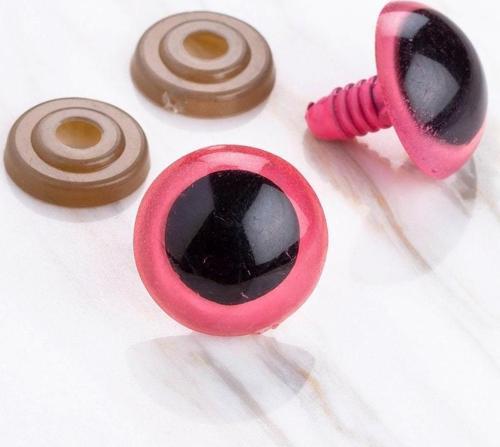  20 mm Pembe 5 Çift Amigurumi Göz