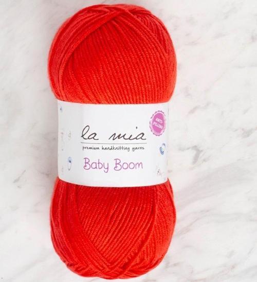 La Mia Baby Boom Kırmızı El Örgü İpi - 1170 - 34108
