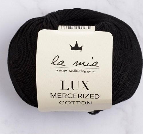 La Mia Lux Mercerized Cotton Siyah El Örgü İpi - 1 - 33741