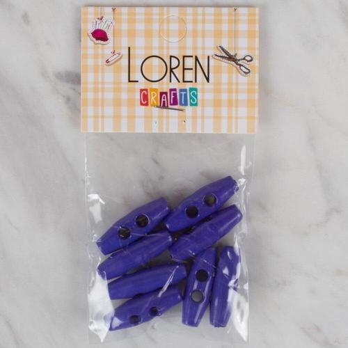  Crafts saks mavi 8 li çoban düğme - 105