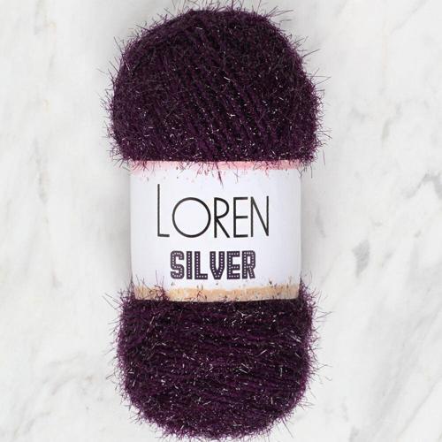  Silver Patlıcan Moru El Örgü İpi - RS0109 - 34082