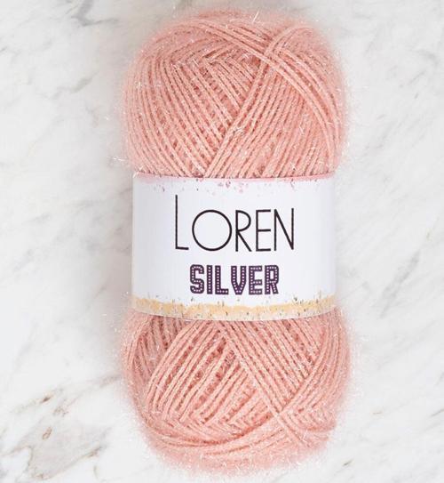  Silver Pudra Pembe El Örgü İpi - RS0040 - 34079