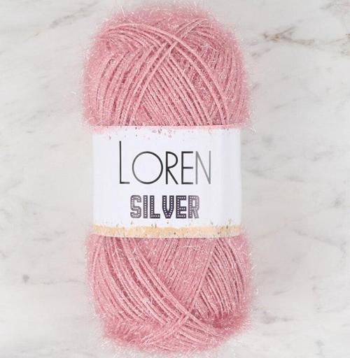  Silver Pembe El Örgü İpi - RS0038 - 34080