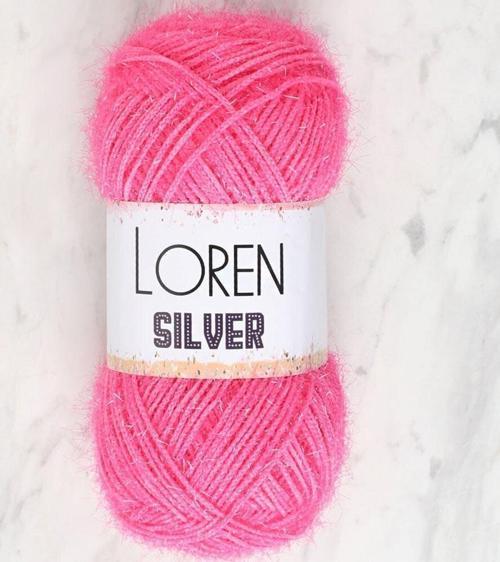  Silver Koyu Pembe El Örgü İpi - RS0016 - 34076