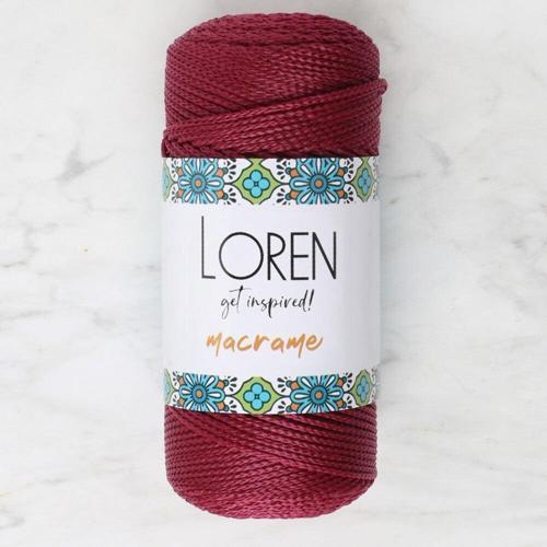  Macrame Bordo El Örgü İpi - RM 0113 - 34344
