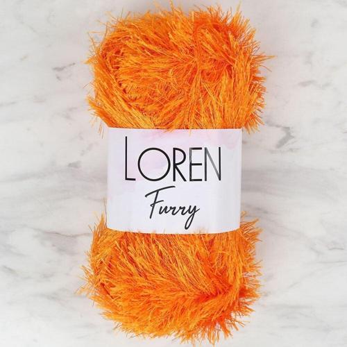  Furry Turuncu El Örgü İpi - RF103 - 34065