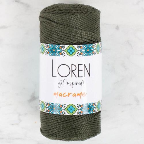  Macrame Asker Yeşili El Örgü İpi - RM 0195 - 34337