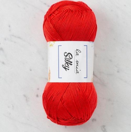 La Mia Silky Kırmızı El Örgü İpi - L004 - 33676
