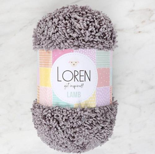  Lamb Gri El Örgü İpi - R025
