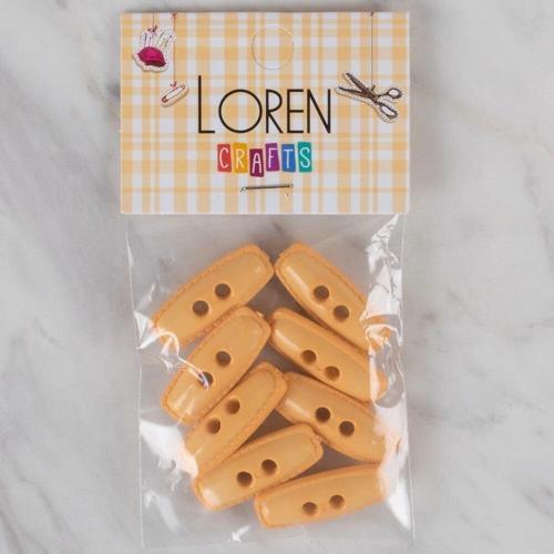  Crafts turuncu 8 li çoban düğmesi - 78