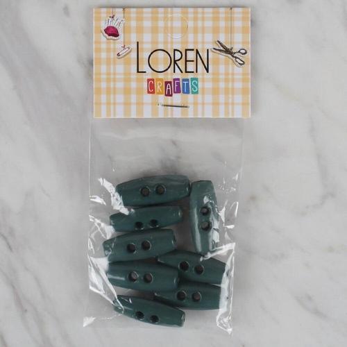  Crafts yeşil 8 li çoban düğmesi - 65