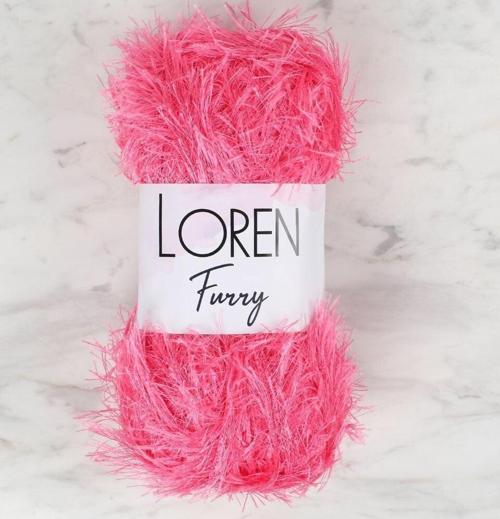 Furry Koyu Pembe El Örgü İpi - RF016 - 34050
