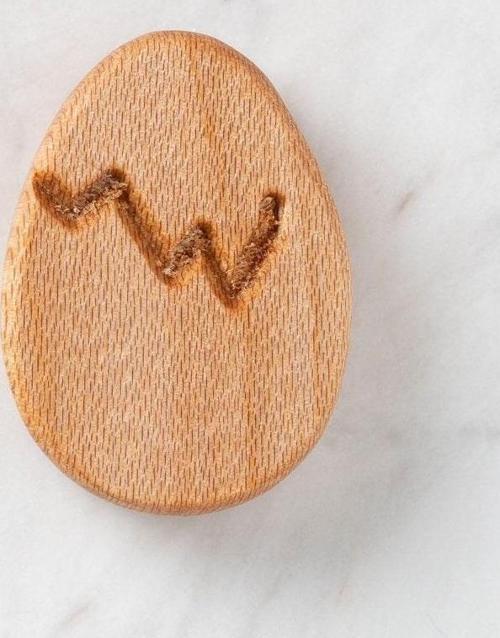 Hobi Baby Yumurta Figürlü Organik Ahşap Boncuk - F