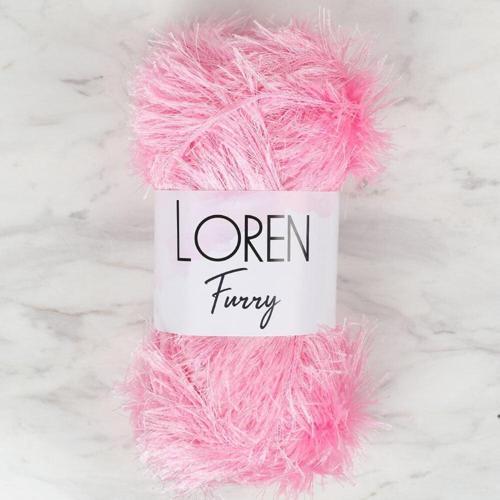  Furry Pembe El Örgü İpi - RF014 - 34049