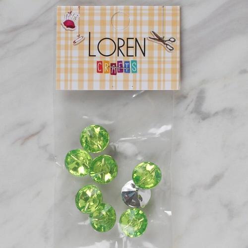  Crafts yeşil 8 li düğme - 211