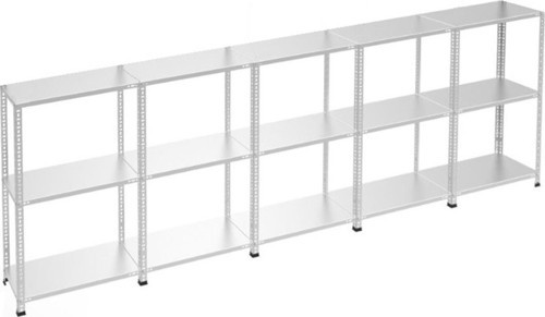 3 Katlı 5'li Galvaniz Çelik Raf - Depo, Arşiv, Kiler, Dosya, Market Rafı